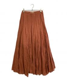 CP Shades×Ron Herman（シーピーシェイズ×ロンハーマン）の古着「リネンスカート」｜ブラウン