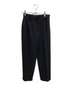 H BEAUTY&YOUTHエイチ ビューティー&ユース）の古着「ダブルクロステーパードパンツ」｜ブラック