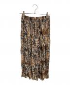 ISSEY MIYAKE WHITE LABELイッセイミヤケホワイトレーベル）の古着「プリーツスカート」｜ベージュ