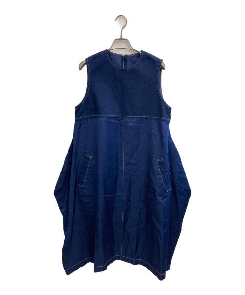 tricot COMME des GARCONS（トリココムデギャルソン）tricot COMME des GARCONS (トリココムデギャルソン) 18SS DENIM RAYON HYBRID FLARE DRESS ネイビー サイズ:Ｍの古着・服飾アイテム