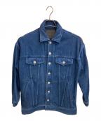 Hysteric Glamourヒステリックグラマー）の古着「POSTER SCRATCHビッグGジャン/デニムジャケット」｜ネイビー