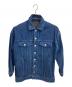 Hysteric Glamour（ヒステリックグラマー）の古着「POSTER SCRATCHビッグGジャン/デニムジャケット」｜ネイビー