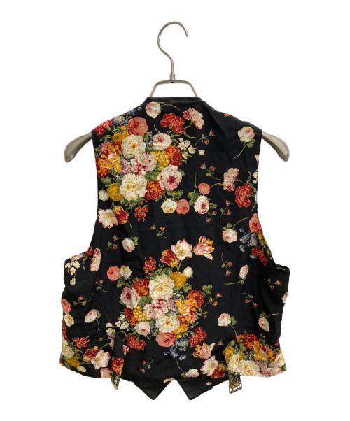 PINK HOUSE（ピンクハウス）PINK HOUSE (ピンクハウス) レザー切替ベスト ブラック サイズ:Freeの古着・服飾アイテム