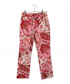 中古・古着通販】ETRO (エトロ) ペイズリー柄パンツ ブラウン×カーキ