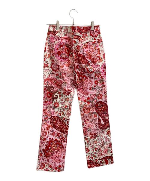 ETRO（エトロ）ETRO (エトロ) ペイズリーパンツ ピンク×レッド サイズ:40の古着・服飾アイテム
