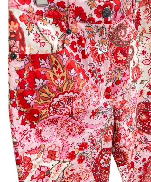 ETRO（エトロ）ETRO (エトロ) ペイズリーパンツ ピンク×レッド サイズ:40の古着・服飾アイテム