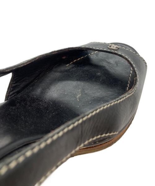 CHANEL（シャネル）CHANEL (シャネル) ココマークパンプス ブラック サイズ:不明の古着・服飾アイテム