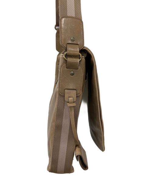 BALLY（バリー）BALLY (バリー) レザーショルダーバッグ ベージュの古着・服飾アイテム