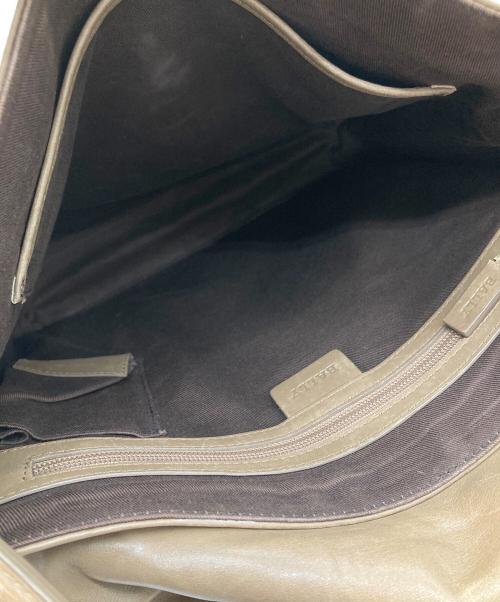 BALLY（バリー）BALLY (バリー) レザーショルダーバッグ ベージュの古着・服飾アイテム