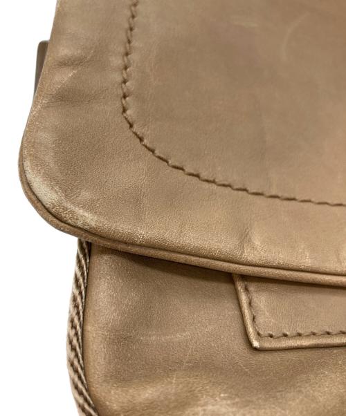 BALLY（バリー）BALLY (バリー) レザーショルダーバッグ ベージュの古着・服飾アイテム