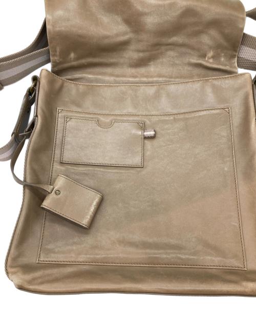 BALLY（バリー）BALLY (バリー) レザーショルダーバッグ ベージュの古着・服飾アイテム