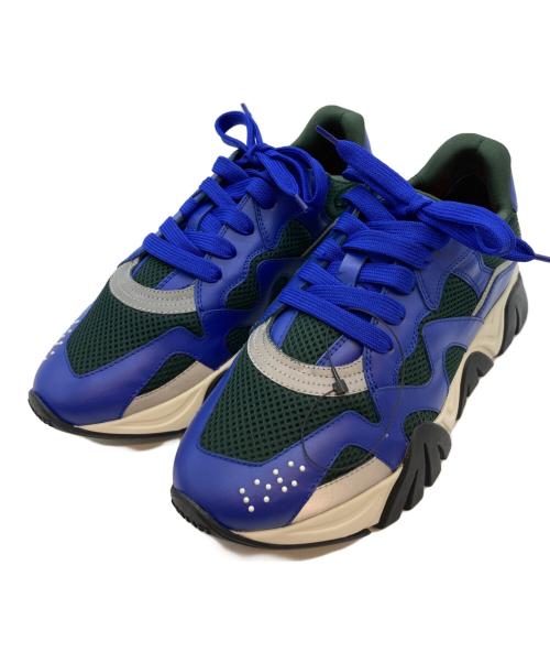 VERSACE（ヴェルサーチェ）VERSACE (ヴェルサーチェ) Squalo スニーカー ブルー サイズ:40の古着・服飾アイテム