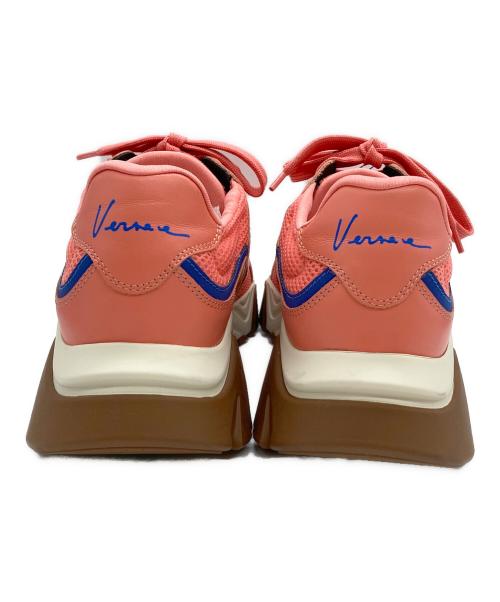VERSACE（ヴェルサーチェ）VERSACE (ヴェルサーチェ) Squalo スニーカー オレンジ サイズ:24.5cmの古着・服飾アイテム