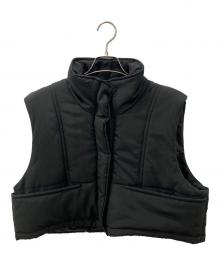 CAVEZA ROSSO（カベサ ロッソ）の古着「STAND COLLAR CROPPED VEST」｜ブラック