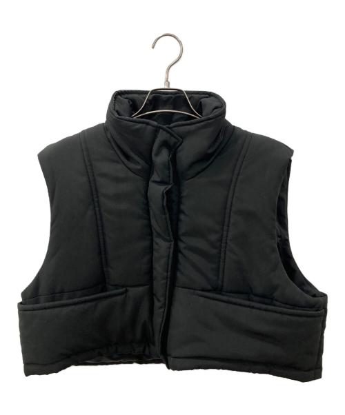 CAVEZA ROSSO（カベサ ロッソ）CAVEZA ROSSO (カベサ ロッソ) STAND COLLAR CROPPED VEST ブラック サイズ:Freeの古着・服飾アイテム