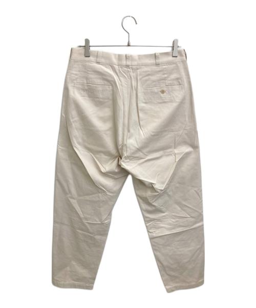 YAECA（ヤエカ）YAECA (ヤエカ) チノパン ワイドテーパード アイボリー サイズ:W30の古着・服飾アイテム