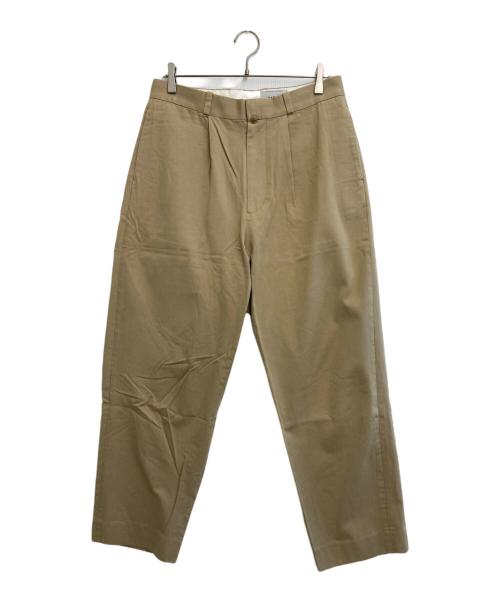 YAECA（ヤエカ）YAECA (ヤエカ) チノタックテーパードパンツ ベージュ サイズ:W32の古着・服飾アイテム