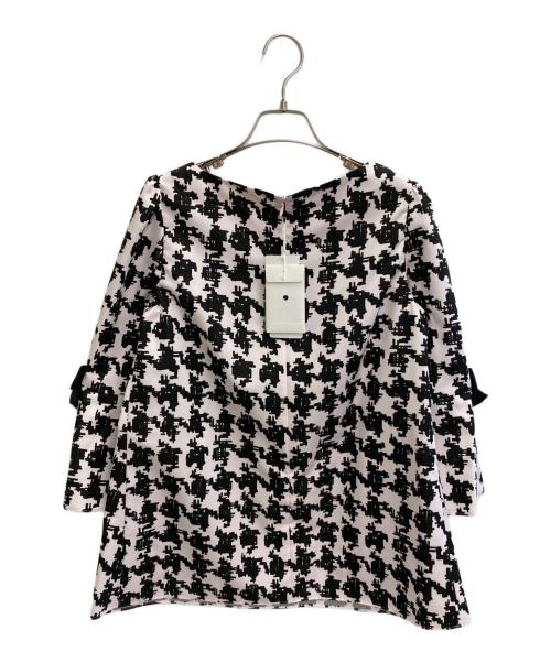 M'S GRACY  MAGGY（エムズグレイシーマギー）M'S GRACY  MAGGY (エムズグレイシーマギー) カメリアチュニック ブラック×ピンク サイズ:38の古着・服飾アイテム