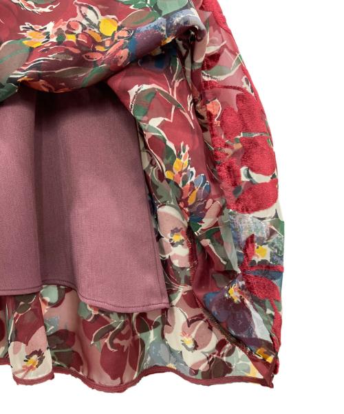 GRACE CONTINENTAL（（グレースコンチネンタル）GRACE CONTINENTAL (（グレースコンチネンタル) ベルベットオパールスカート バーガンディー サイズ:SIZE Ｍの古着・服飾アイテム