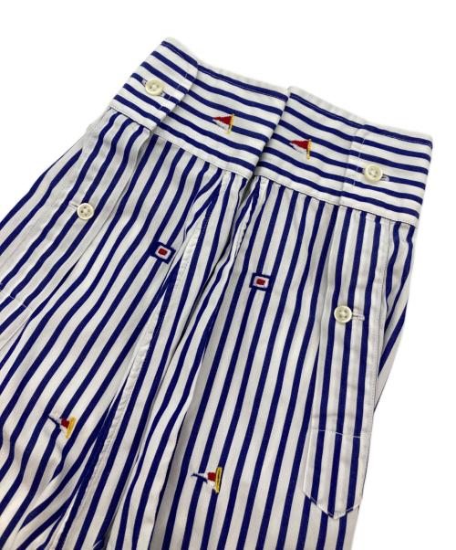 RALPH LAUREN（ラルフローレン）RALPH LAUREN (ラルフローレン) ストライプシャツ ホワイト×ネイビー サイズ:Sの古着・服飾アイテム