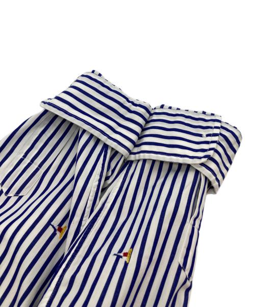 RALPH LAUREN（ラルフローレン）RALPH LAUREN (ラルフローレン) ストライプシャツ ホワイト×ネイビー サイズ:Sの古着・服飾アイテム