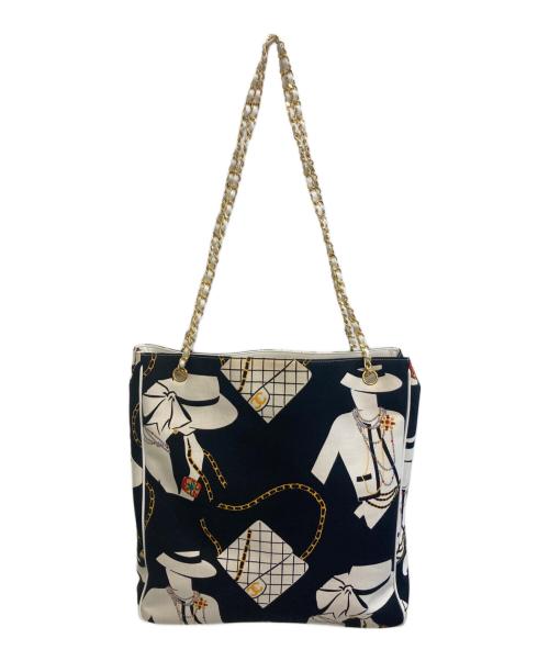 CHANEL（シャネル）CHANEL (シャネル) ショルダーバッグ ホワイト×ブラック サイズ:-の古着・服飾アイテム