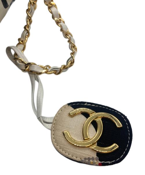 CHANEL（シャネル）CHANEL (シャネル) ショルダーバッグ ホワイト×ブラック サイズ:-の古着・服飾アイテム