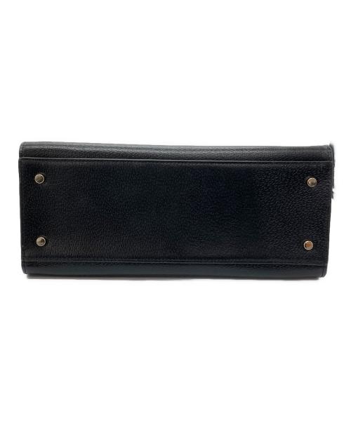 Kate Spade（ケイトスペード）Kate Spade (ケイトスペード) ハンドレザーバッグ ブラックの古着・服飾アイテム