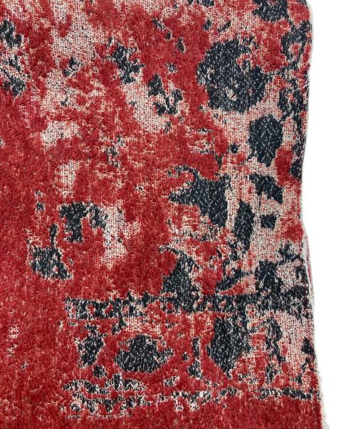 s'yte（サイト）s'yte (サイト) FLORAL JACQUARD STOLE ブラック×レッドの古着・服飾アイテム