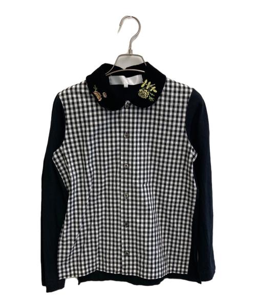 TAO COMME des GARCONS（タオ コムデギャルソン）TAO COMME des GARCONS (タオ コムデギャルソン) シャツ ホワイト×ブラック サイズ:Sの古着・服飾アイテム