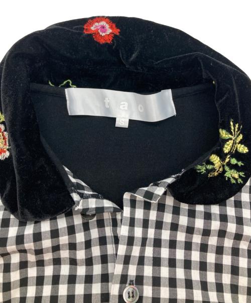 TAO COMME des GARCONS（タオ コムデギャルソン）TAO COMME des GARCONS (タオ コムデギャルソン) シャツ ホワイト×ブラック サイズ:Sの古着・服飾アイテム