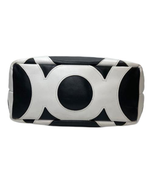 COMME des GARCONS（コムデギャルソン）COMME des GARCONS (コムデギャルソン) スクエアシンボルバッグS ホワイト×ブラックの古着・服飾アイテム