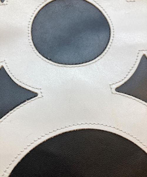 COMME des GARCONS（コムデギャルソン）COMME des GARCONS (コムデギャルソン) スクエアシンボルバッグS ホワイト×ブラックの古着・服飾アイテム