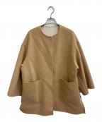 UNITED ARROWSユナイテッドアローズ）の古着「バイカラーミドルコート」｜ベージュ
