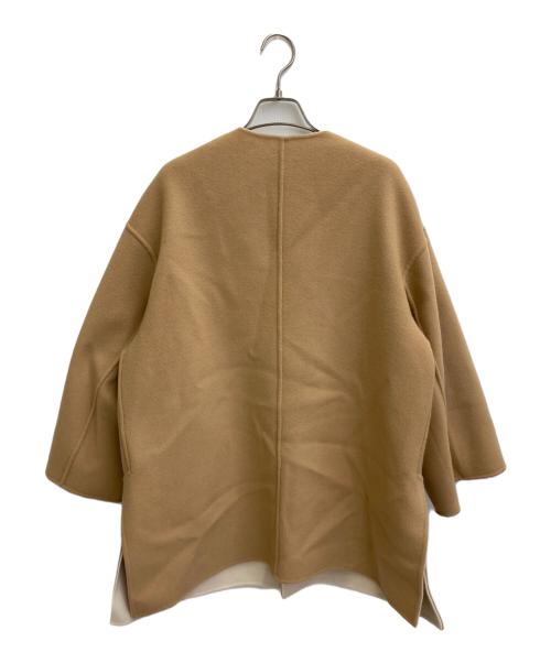 UNITED ARROWS（ユナイテッドアローズ）UNITED ARROWS (ユナイテッドアローズ) バイカラーミドルコート ベージュ サイズ:36の古着・服飾アイテム