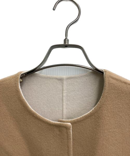 UNITED ARROWS（ユナイテッドアローズ）UNITED ARROWS (ユナイテッドアローズ) バイカラーミドルコート ベージュ サイズ:36の古着・服飾アイテム