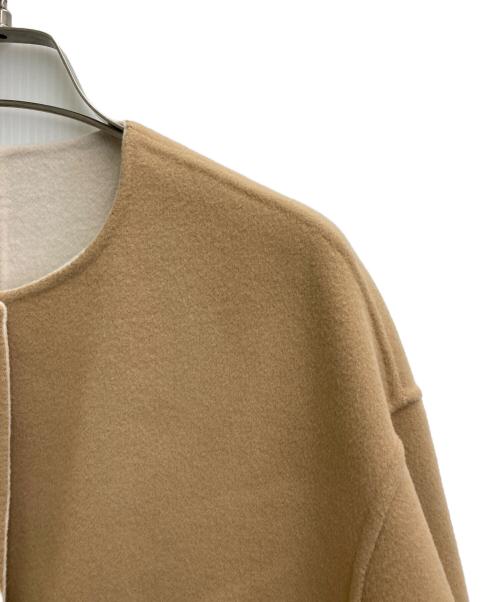 UNITED ARROWS（ユナイテッドアローズ）UNITED ARROWS (ユナイテッドアローズ) バイカラーミドルコート ベージュ サイズ:36の古着・服飾アイテム
