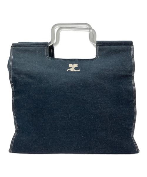 courreges（クレージュ）courreges (クレージュ) デニムハンドバッグ インディゴの古着・服飾アイテム