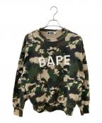 A BATHING APEア ベイシング エイプ）の古着「MAP CAMO CREWNECK RELAXED FIT SWEATSHIRT」｜マルチカラー