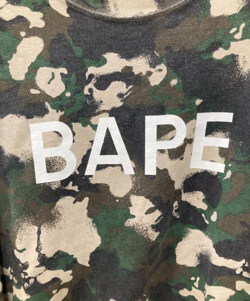 A BATHING APE（ア ベイシング エイプ）A BATHING APE (ア ベイシング エイプ) MAP CAMO CREWNECK RELAXED FIT SWEATSHIRT マルチカラー サイズ:Mの古着・服飾アイテム