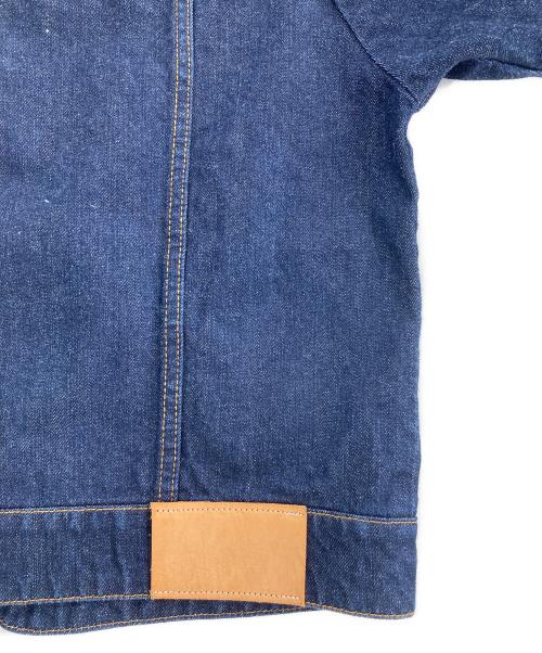 si-si-si comfort（スースースーコンフォート）si-si-si comfort (スースースーコンフォート) バンドカラー デニムジャケット インディゴ サイズ:38の古着・服飾アイテム
