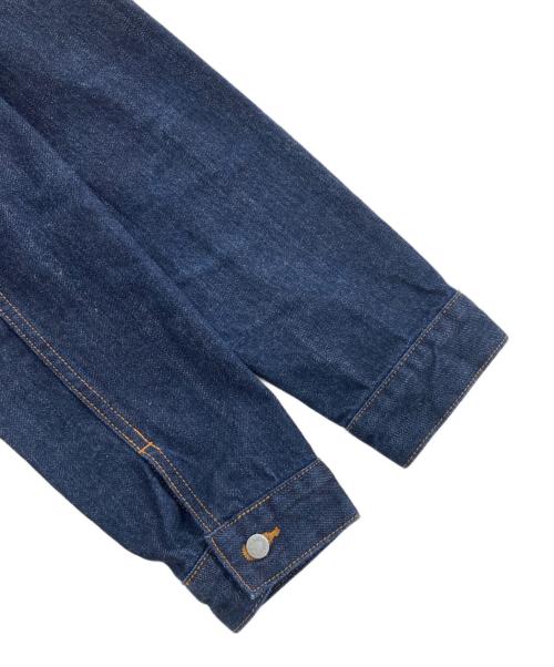 si-si-si comfort（スースースーコンフォート）si-si-si comfort (スースースーコンフォート) バンドカラー デニムジャケット インディゴ サイズ:38の古着・服飾アイテム