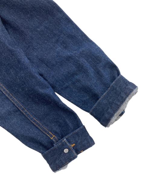 si-si-si comfort（スースースーコンフォート）si-si-si comfort (スースースーコンフォート) バンドカラー デニムジャケット インディゴ サイズ:38の古着・服飾アイテム