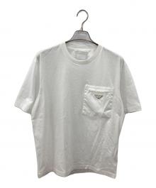 PRADA（プラダ）の古着「Re-Nylon ポケットTシャツ」｜ホワイト