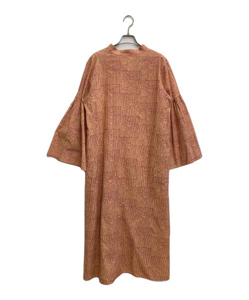 RHC Ron Herman（アールエイチシー ロンハーマン）RHC Ron Herman (アールエイチシー ロンハーマン) フレアスリーブロングワンピース レッド サイズ:-の古着・服飾アイテム