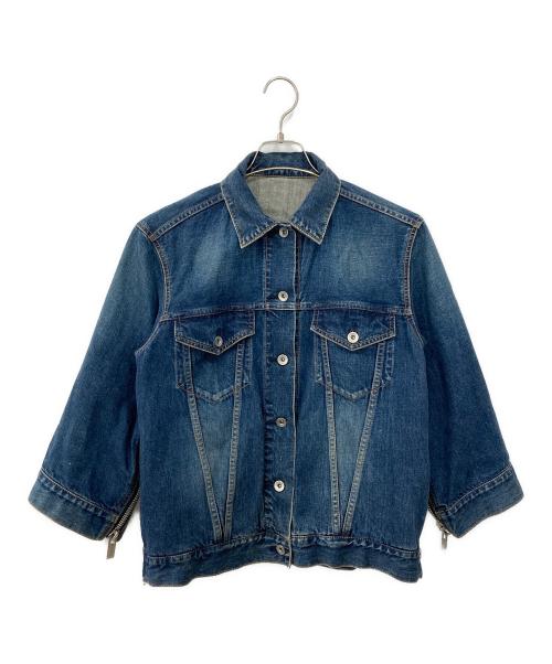sacai（サカイ）sacai (サカイ) ジップデザインデニムジャケット インディゴ サイズ:1の古着・服飾アイテム