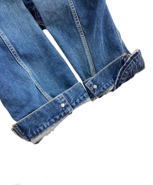 sacai（サカイ）sacai (サカイ) ジップデザインデニムジャケット インディゴ サイズ:1の古着・服飾アイテム