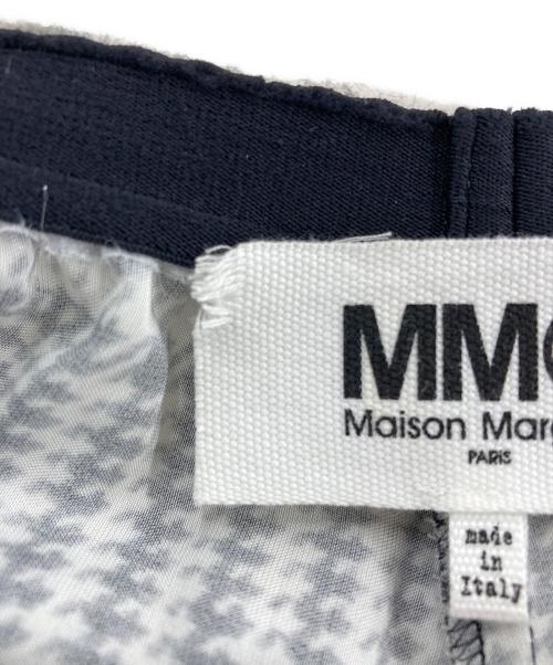 MM6 Maison Margiela（エムエムシックスメゾンマルジェラ）MM6 Maison Margiela (エムエムシックスメゾンマルジェラ) 21SS グレンチェックフレアパンツ ブラック サイズ:38の古着・服飾アイテム