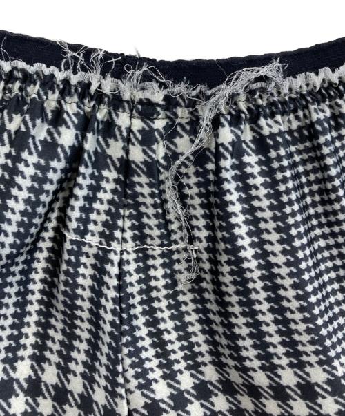 MM6 Maison Margiela（エムエムシックスメゾンマルジェラ）MM6 Maison Margiela (エムエムシックスメゾンマルジェラ) 21SS グレンチェックフレアパンツ ブラック サイズ:38の古着・服飾アイテム