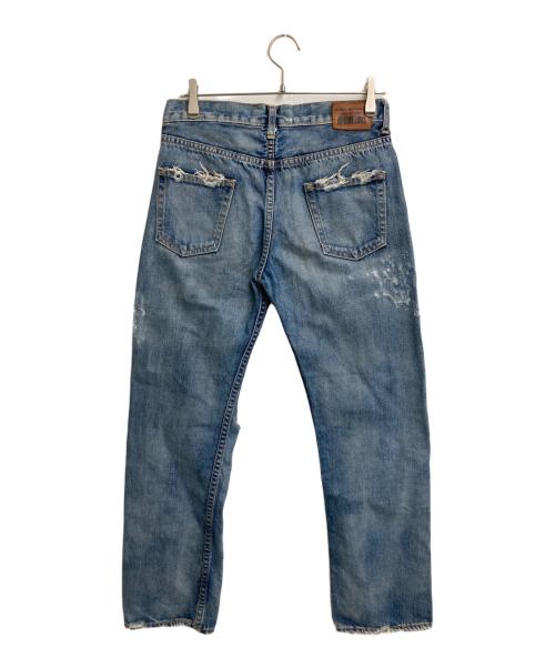 JUNYA WATANABE COMME des GARCONS（(ジュンヤワタナベ コムデギャルソン）JUNYA WATANABE COMME des GARCONS ((ジュンヤワタナベ コムデギャルソン) ダメージデニムパンツ インディゴ サイズ:Mの古着・服飾アイテム